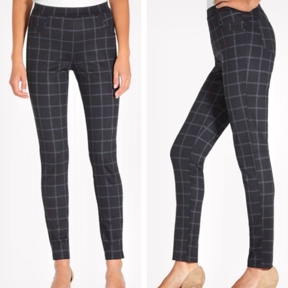 ANTHRO x SANCTUARY 26” Waist Grease Windowpane Pointe Grey Black leggings Small - Picture 16 of 16